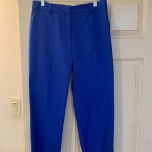 NWT Rafaella Classic Royal Blue Crop Pants sz 4